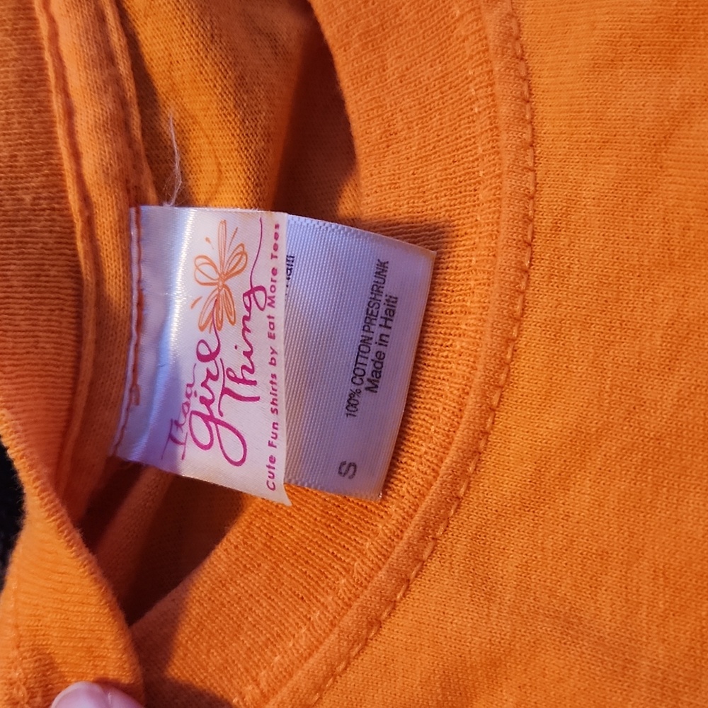 A Girl Thing Vibrant Orange Tee - Picture 3 of 5